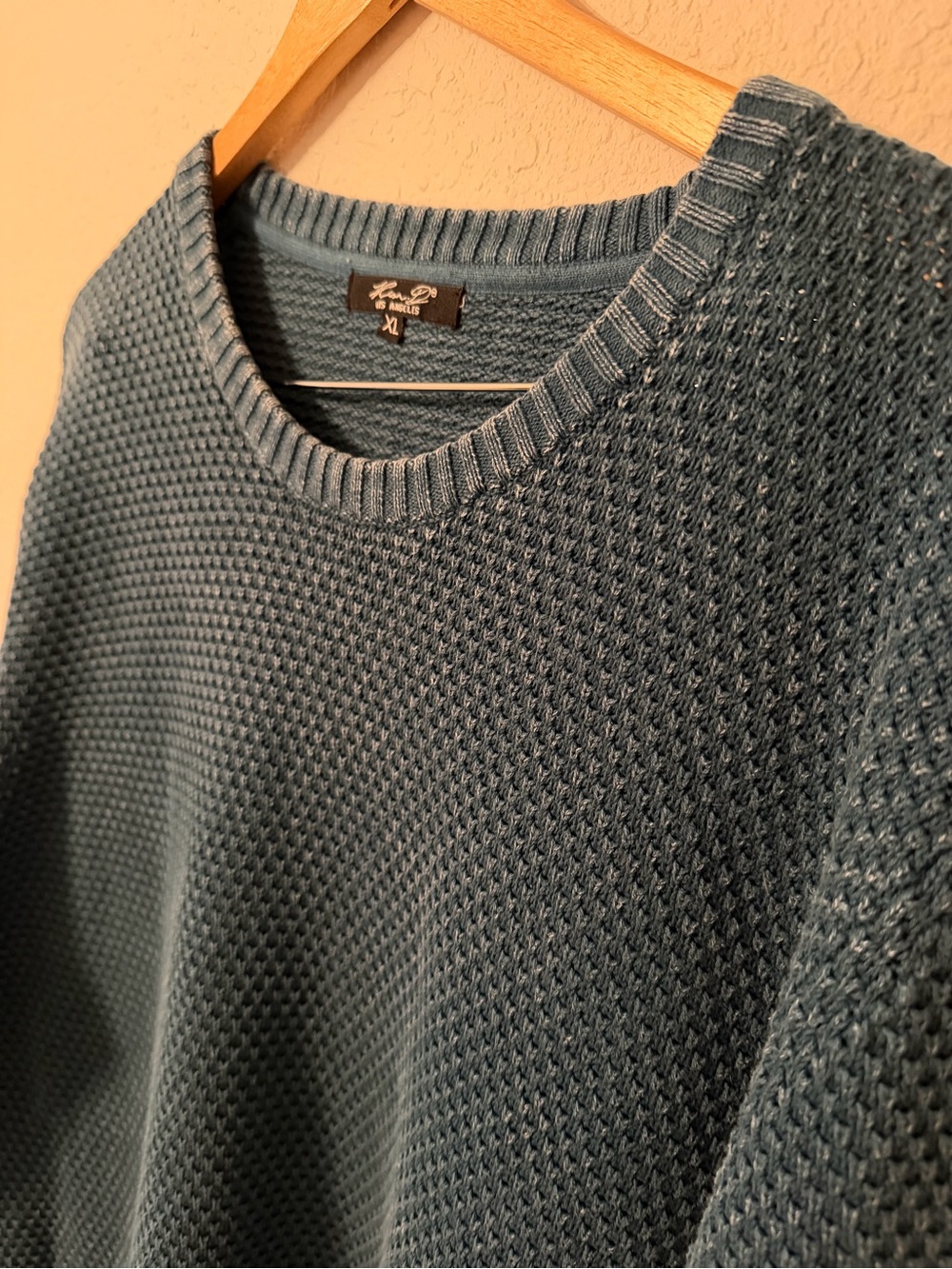 Men's Blue Crewneck Sweater - XL